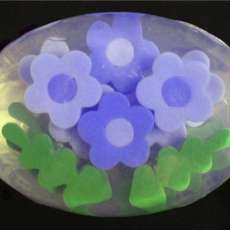Blue Floral Soap