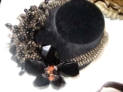 Uniquely Yours Black Beaded Multistrand Necklace