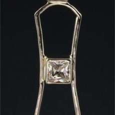 Open Trellis CZ Pendant