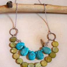 Multi strand shell necklace