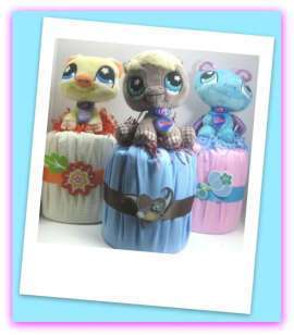 Littlest Pet Shop Diaper Cake