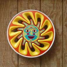 Hubcap Art - Sunny Face