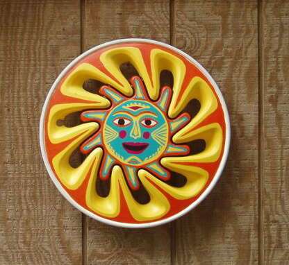 Hubcap Art - Sunny Face