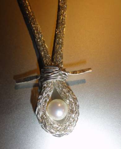 Skewered Pearl viking knit