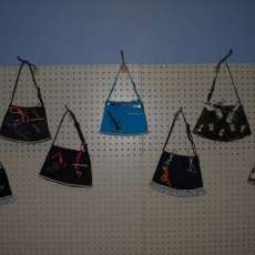 small purses are 8.5 inches by 6 inches