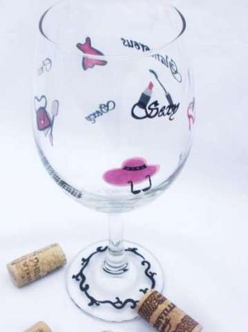 Stylish, Diva, Sexy Wine Glass