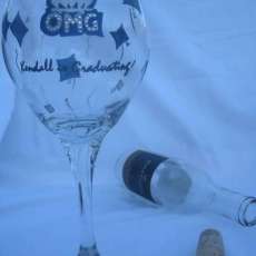 Personalized Graduation Glass