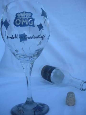 Personalized Graduation Glass