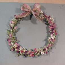 dried flower wreath