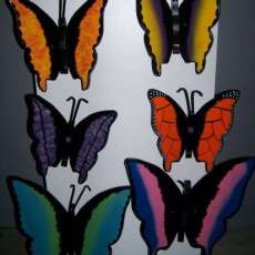 wooden butterflies