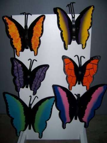 wooden butterflies