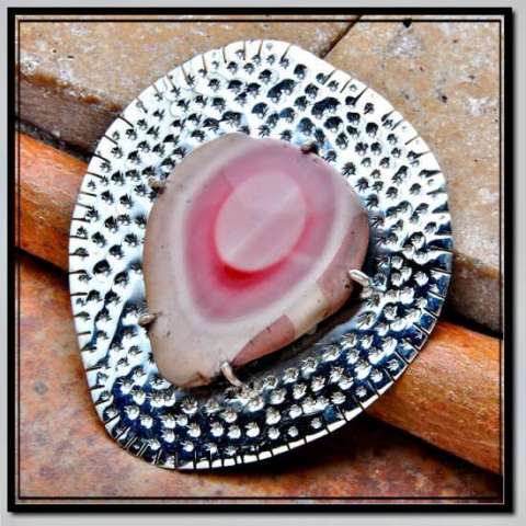 Petrified Wood in Sterling Silver