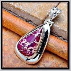 Beautiful Purple Turquoise in Sterling Silver