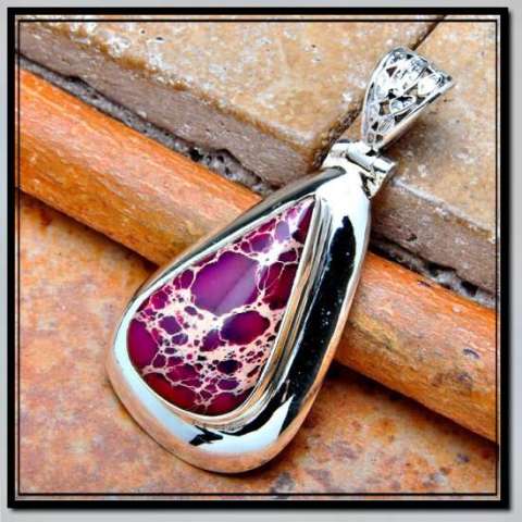 Beautiful Purple Turquoise in Sterling Silver