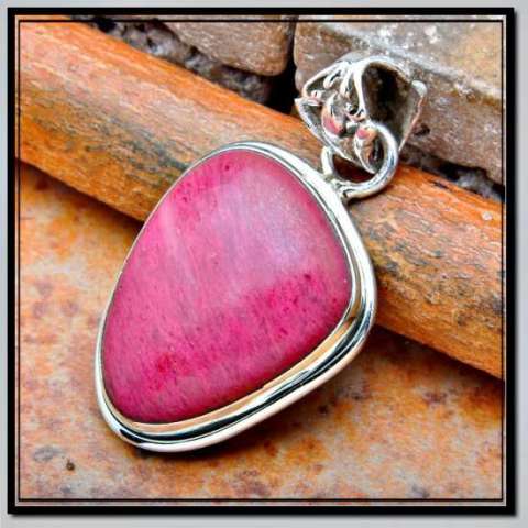 Pink Jasper in Sterling Silver