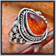 Baltic Amber in Sterling Silver