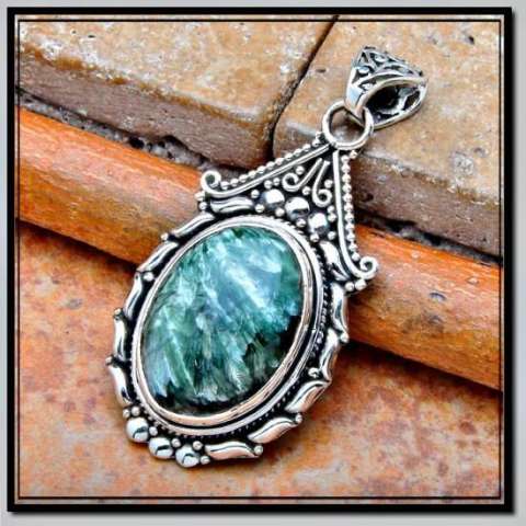 Seraphinite IN Sterling Silver