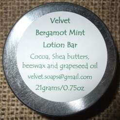 Bergamot Mint Lotion Bar