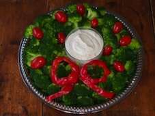 Christmas Veggie Wreath