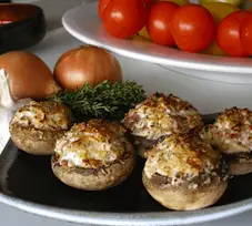 Portabella & Artichoke Stuffed Mushrooms