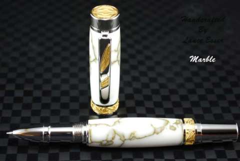 Imperial Marble Rollerball Handmade Pen