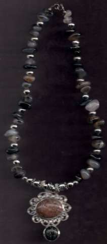 Gemstone Sterling Silver Necklace