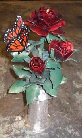 Roses and Butterfly Bouquet