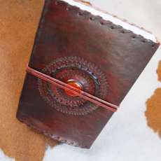 Single Stone Medium Leather Journal