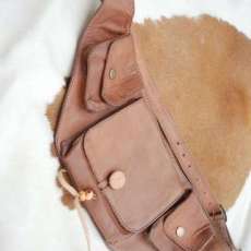 Multi Pocket Mocha Belt