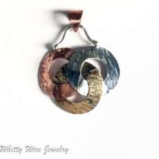 Textured Mix Metal Pendant