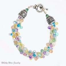 French Knit Beaded Bracelet