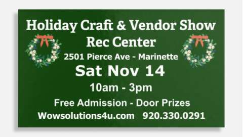 Rec Center Holiday Craft & Vendor Show