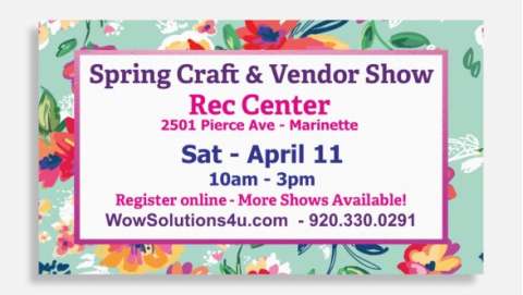 Rec Center Spring Craft & Vendor Show