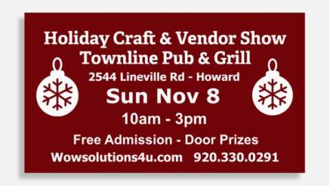 Townline Pub & Grill Holiday Craft & Vendor Show