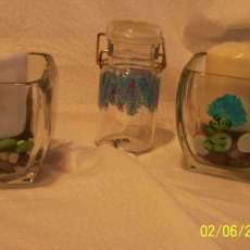 snack jars and candle jar