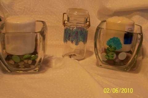snack jars and candle jar