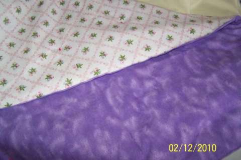 Purple lap quilt