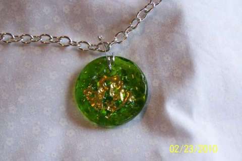 green pendant