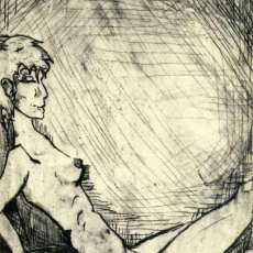 nude with inordinately long legs