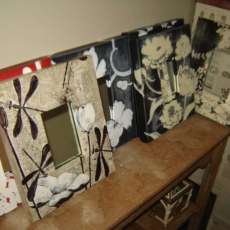 Hand painted framed mirror 2010 collection