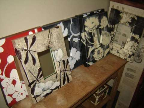 Hand painted framed mirror 2010 collection