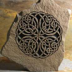Celtic circle on basalt