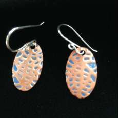 Enameled Earrings