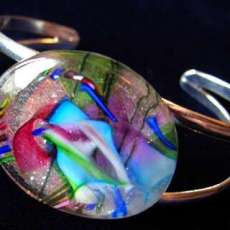 Dichroic glass bracelet by Precision Design Center