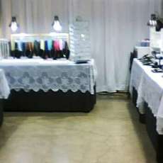 Inside Bridal Show set - up