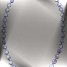  24" Lavender coin shaped shell bead