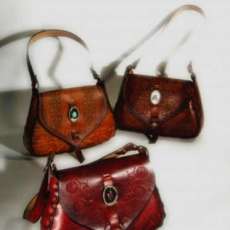 Large bags with cut stones