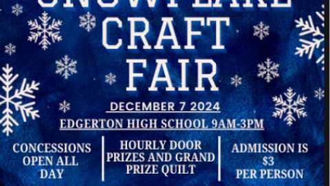 Edgerton High School Snowflake Craft Fair