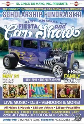 2025 Fiesta and Car Show Flyer and Invitation