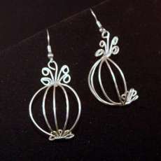wire cage earrings